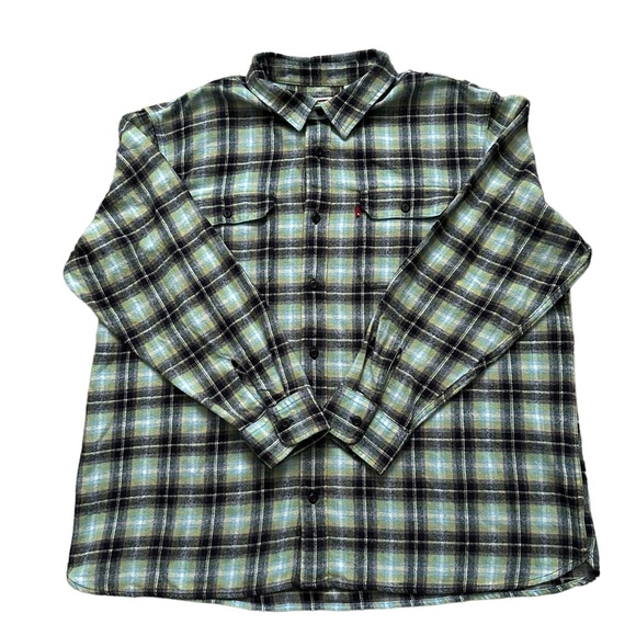 Levi’s The Worker Relaxed Fit Flannel Shirt Men’s Size XXL - Picture 3 of 11